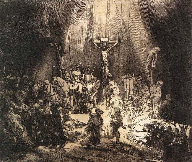 REMBRANDT Harmenszoon van Rijn The Three Crosses